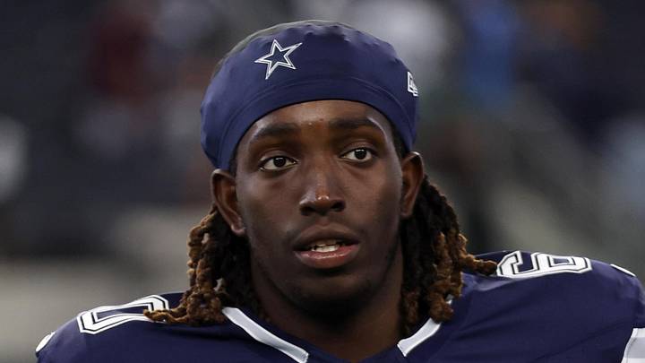 Dallas Cowboys offensive tackle Tyler Guyton (60) walks off the field