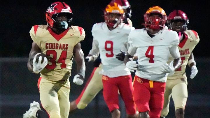 Cardinal Mooney senior running back Connail Jackson has been one of Florida’s most productive playmakers this season, helping the Cougars emerge as a contender in the state playoff picture. Cardinal Mooney senior running back Connail Jackson has been one of Florida’s most productive playmakers this season, helping the Cougars emerge as a contender in the state playoff picture.