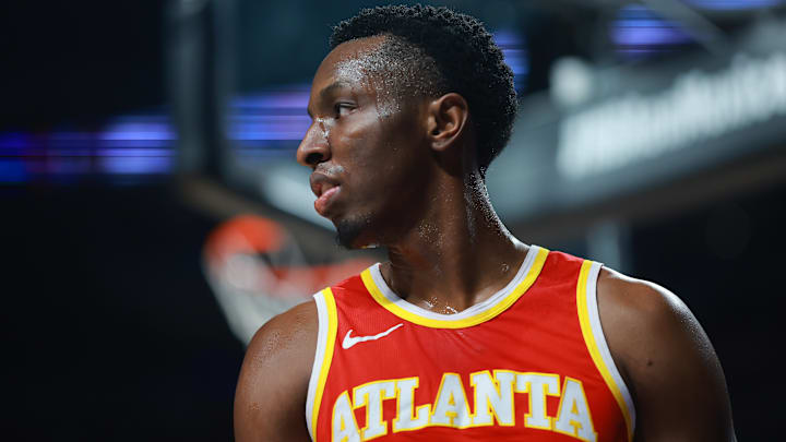 Onyeka Okongwu #17 of the Atlanta Hawks