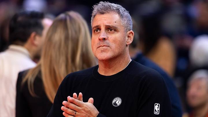 Nov 21, 2025; Phoenix, Arizona, USA; Minnesota Timberwolves assistant coach Micah Nori against the Phoenix Suns during an NBA Cup game at Mortgage Matchup Center. Nov 21, 2025; Phoenix, Arizona, USA; Minnesota Timberwolves assistant coach Micah Nori against the Phoenix Suns during an NBA Cup game at Mortgage Matchup Center.