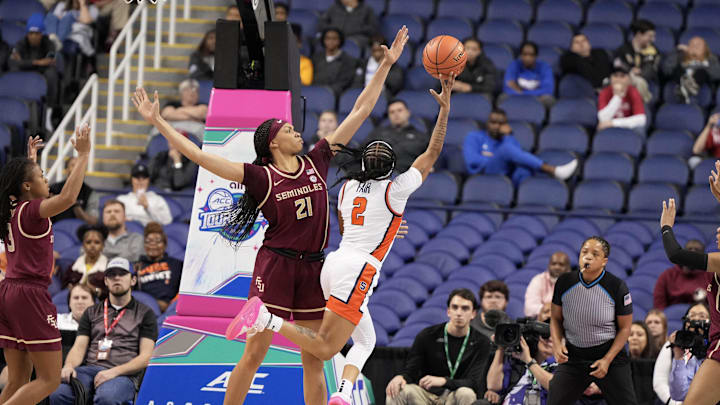 Mar 8, 2024; Greensboro, NC, USA; Syracuse Orange guard Dyaisha Fair (2).