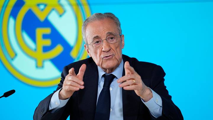 Florentino Perez Of Real Madrid Press Conference