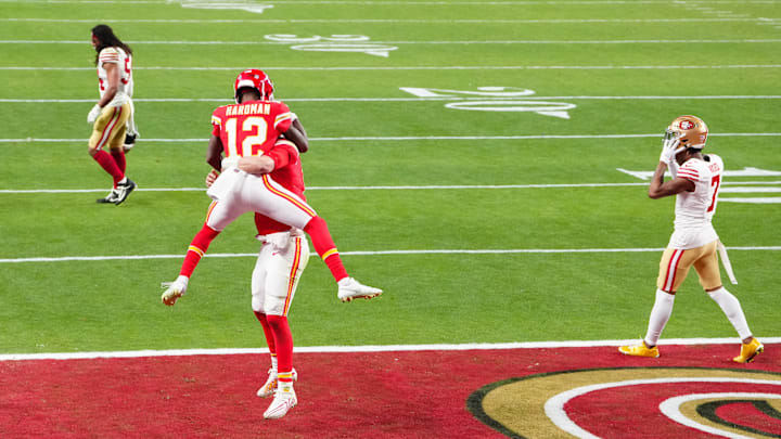 Mecole Hardman caught the game-winning TD in the Super Bowl 58 win