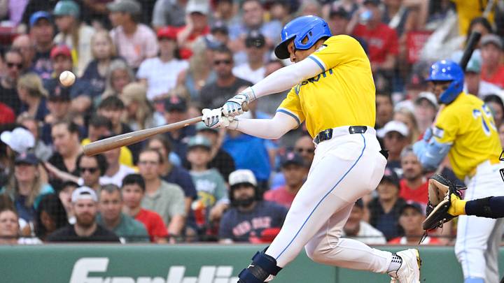 Jul 18, 2026; Boston, Massachusetts, USA; Boston Red Sox left fielder Jahmai Jones (37) hits a two run home run against the Tampa Bay Rays during the second inning at Fenway Park. Mandatory Credit: Eric Canha-Imagn Images Jul 18, 2026; Boston, Massachusetts, USA; Boston Red Sox left fielder Jahmai Jones (37) hits a two run home run against the Tampa Bay Rays during the second inning at Fenway Park. Mandatory Credit: Eric Canha-Imagn Images
