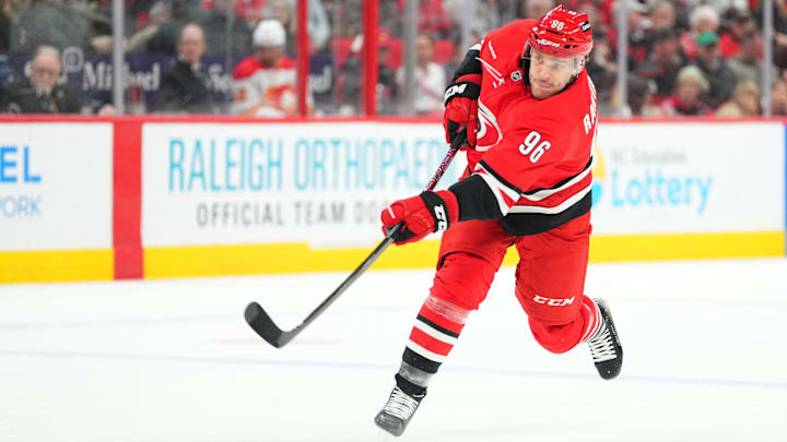 Mikko Rantanen, Calgary Flames v Carolina Hurricanes