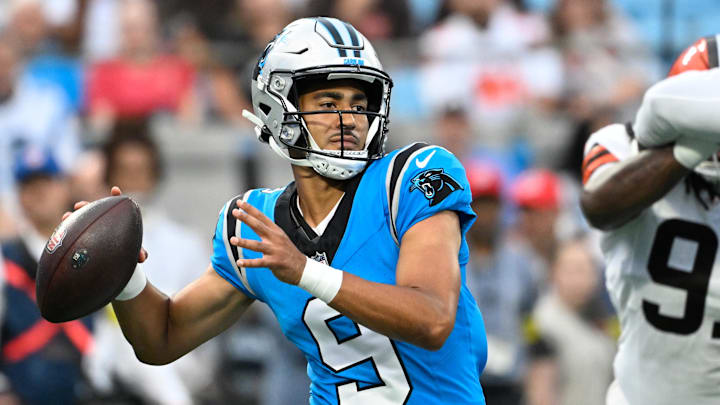 Bryce Young and the Panthers are road underdogs against the Texans on Saturday.