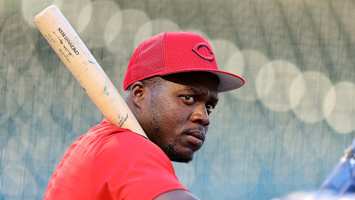 Cincinnati Reds outfielder Aristides Aquino.