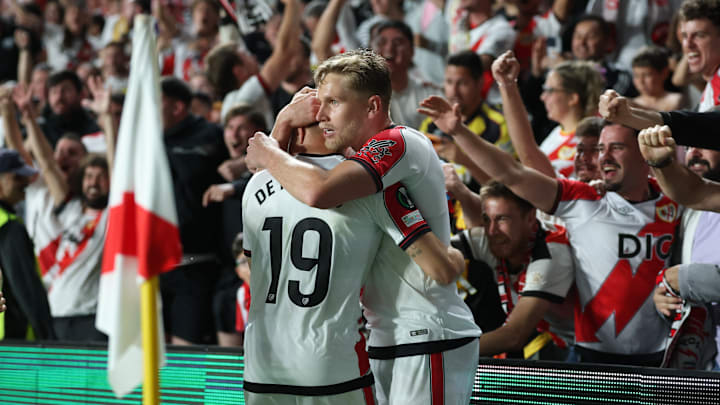 Ex-Inter, Alemão fez o gol da vitória do Rayo Vallecano