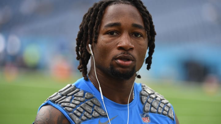 Sep 17, 2023; Nashville, Tennessee, USA; Los Angeles Chargers cornerback Asante Samuel Jr. (26) before the game against the Tennessee Titans at Nissan Stadium. Mandatory Credit: Christopher Hanewinckel-Imagn Images