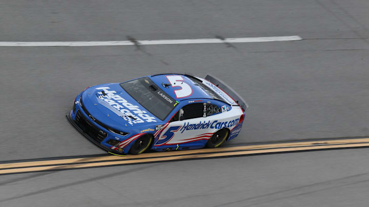 Kyle Larson finished second in Sunday's Jack Link's 500 at Talladega Superspeedway, his best finish on a superspeedway. The champion driver is inching in on his first drafting track win.