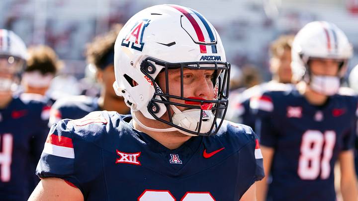 Nov 22, 2025; Tucson, Arizona, USA; Arizona Wildcats tight end Kayden Luke (30) against the Baylor Bears at Casino Del Sol Stadium. Mandatory Credit: Mark J. Rebilas-Imagn Images Nov 22, 2025; Tucson, Arizona, USA; Arizona Wildcats tight end Kayden Luke (30) against the Baylor Bears at Casino Del Sol Stadium. Mandatory Credit: Mark J. Rebilas-Imagn Images