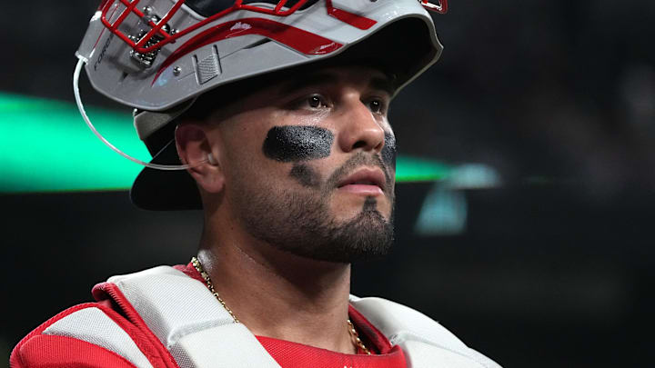 Boston Red Sox catcher Carlos Narváez.