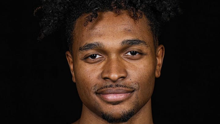 Sep 23, 2022; Atlanta, GA, USA; Atlanta Hawks guard Tyson Etienne (25) poses for a photo during Hawks media day. Mandatory Credit: Dale Zanine-Imagn Images Sep 23, 2022; Atlanta, GA, USA; Atlanta Hawks guard Tyson Etienne (25) poses for a photo during Hawks media day. Mandatory Credit: Dale Zanine-Imagn Images