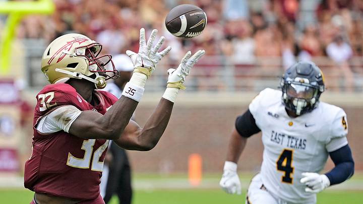Florida State Seminoles running back Ousmane Kromah (32)