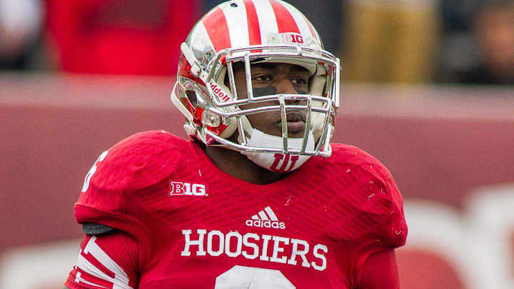 Indiana Hoosiers running back Tevin Coleman (6) against the Penn State Nittany Lions at Memorial Stadium. Indiana Hoosiers running back Tevin Coleman (6) against the Penn State Nittany Lions at Memorial Stadium.