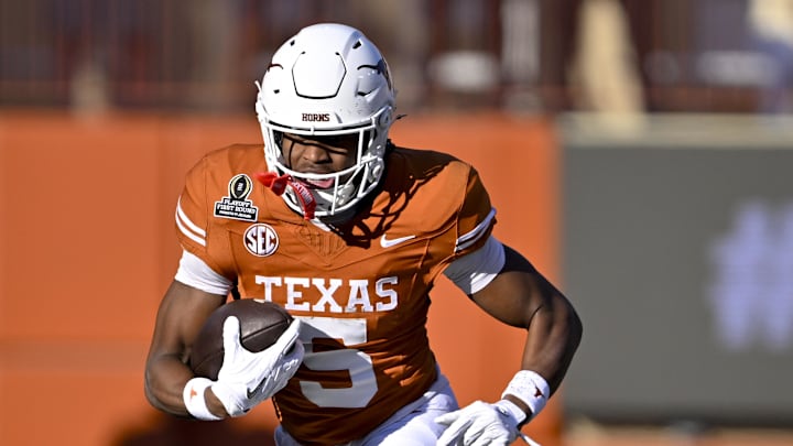 Texas Longhorns wide receiver Ryan Wingo against the Clemson Tigers. Texas Longhorns wide receiver Ryan Wingo against the Clemson Tigers.