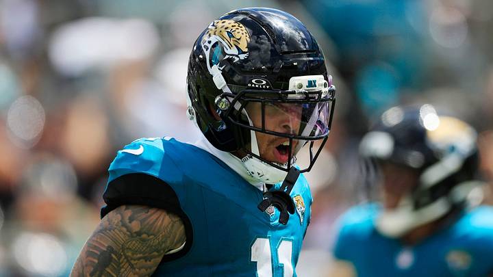 Jacksonville Jaguars wide receiver Parker Washington (11) reacts to his touchdown score during the first quarter of an NFL football matchup at EverBank Stadium on Sunday, Sept. 13, 2026, in Jacksonville, Fla. The Jaguars defeated the Browns 34-10. Jacksonville Jaguars wide receiver Parker Washington (11) reacts to his touchdown score during the first quarter of an NFL football matchup at EverBank Stadium on Sunday, Sept. 13, 2026, in Jacksonville, Fla. The Jaguars defeated the Browns 34-10.