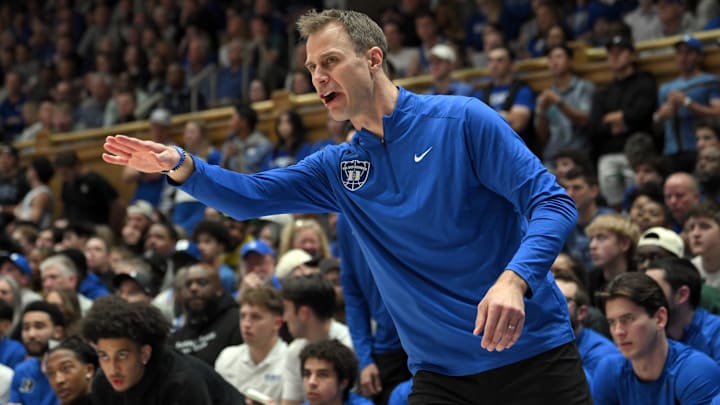 Duke Blue Devils head coach Jon Scheyer