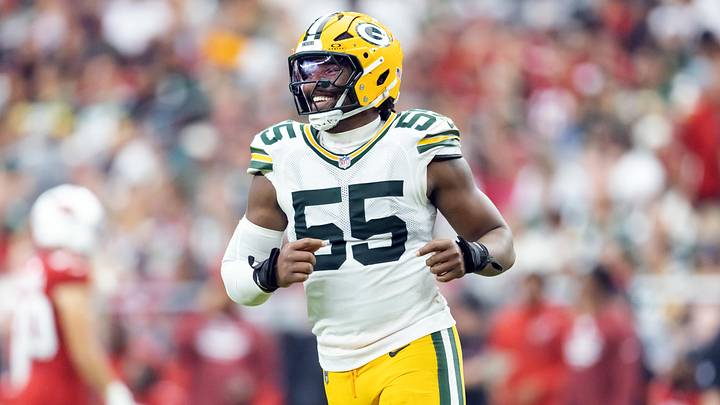 Green Bay Packers defensive lineman Kingsley Enagbare (55) against the Arizona Cardinals at State Farm Stadium.