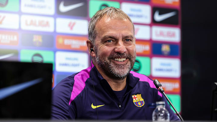 FC Barcelona Training Day in Barcelona - Hansi Flick Press Conference