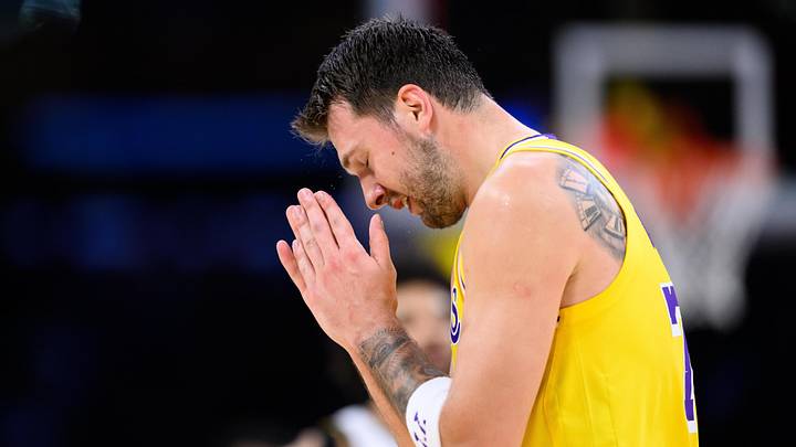 Los Angeles Lakers guard Luka Doncic. Los Angeles Lakers guard Luka Doncic.