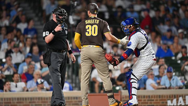 San Diego Padres pinch-hitter Gavin Sheets.