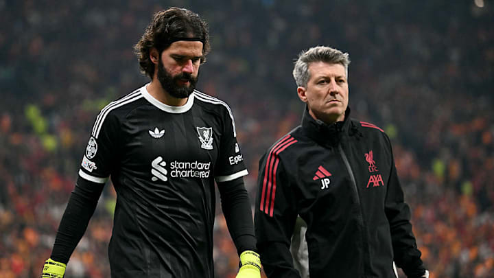 Alisson is set for a period on the sidelines. Alisson is set for a period on the sidelines.