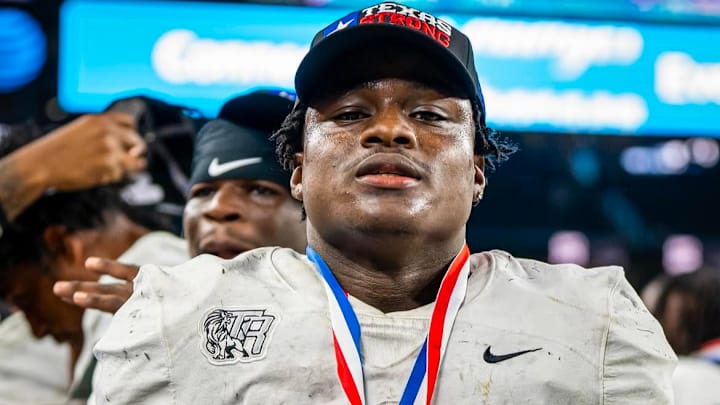 Landen Williams-Callis post game picture after winning a state championship 