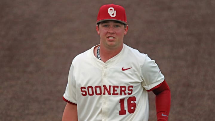 Oklahoma first baseman Dayton Tockey Oklahoma first baseman Dayton Tockey