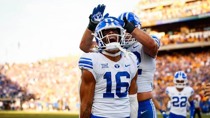BYU linebacker Isaiah Glasker against Arizona State BYU linebacker Isaiah Glasker against Arizona State