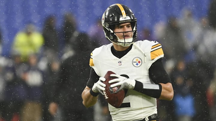 Pittsburgh Steelers quarterback Mason Rudolph on Jan 6, 2024.