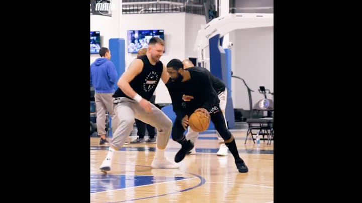 Luka Doncic and Kyrie Irving Play 1-on-1 in Dallas Mavericks tournament.
