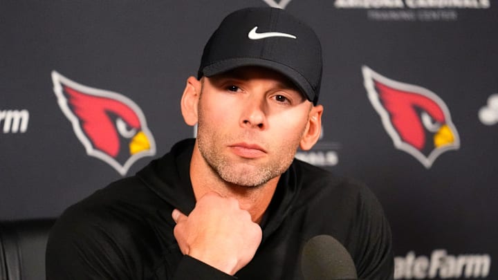 Arizona Cardinals head coach Jonathan Gannon holds his post season press conference at Arizona Cardinals Training Center on Jan. 6, 2025, in Tempe. Arizona Cardinals head coach Jonathan Gannon holds his post season press conference at Arizona Cardinals Training Center on Jan. 6, 2025, in Tempe.