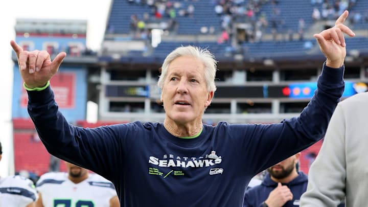 Pete Carroll of the Seattle Seahawks
