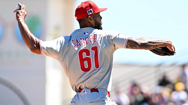 Philadelphia Phillies starting pitcher Christopher Sanchez.
