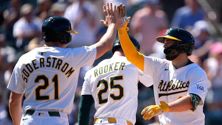Tyler Soderstrom, Brent Rooker, Shea Langeliers, Athletics