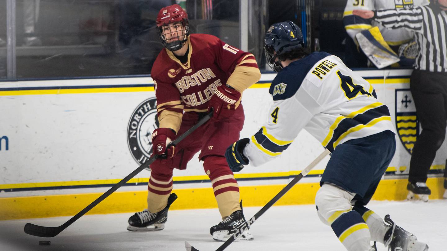 No. 14 Boston College Men's Hockey Surrenders Four Unanswered Goals in
