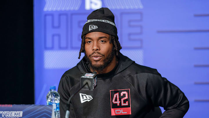 Tyreke Smith at the NFL Combine Tyreke Smith at the NFL Combine