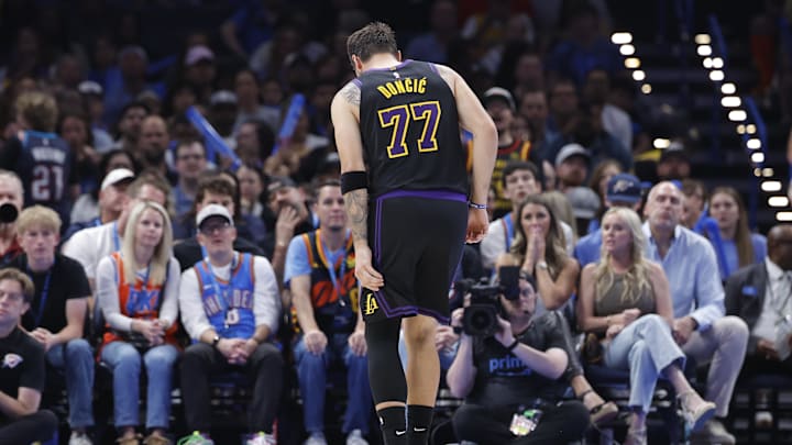 Los Angeles Lakers star Luka Doncic is out for the rest of the regular season thanks to a hamstring injury.