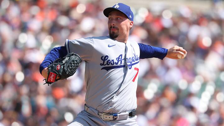 Los Angeles Dodgers pitcher Blake Snell. Los Angeles Dodgers pitcher Blake Snell.
