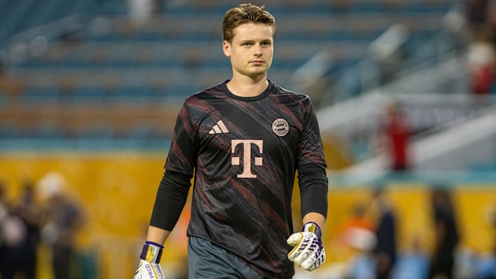 Jonas Urbig will reportedly start for Bayern Munich against Borussia Monchengladbach on Saturday. Jonas Urbig will reportedly start for Bayern Munich against Borussia Monchengladbach on Saturday.