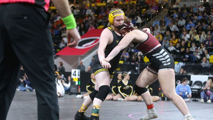 Libby Dix of Mount Vernon captured a title at the Dan Gable Donnybrook on Friday.