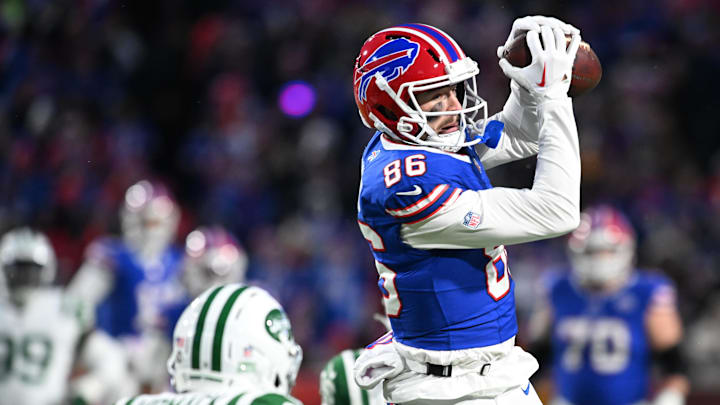 Buffalo Bills' tight end Dalton Kincaid (86).