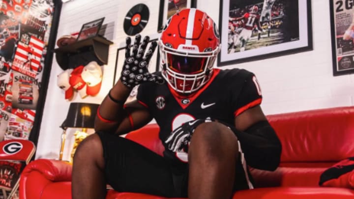2026 DL prospect Anthony Lonon Jr. during a recruiting visit to the University of Georgia.