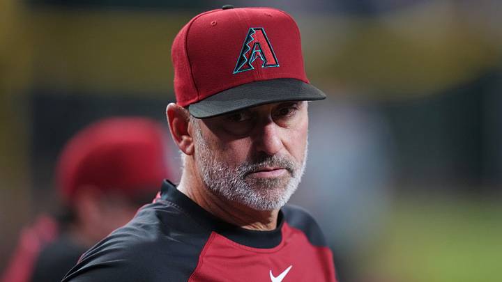 Arizona Diamondbacks manager Torey Lovullo looks on from the dugout during their game against the San Francisco Giants on June 29, 2026 at Chase Field in Phoenix. Arizona Diamondbacks manager Torey Lovullo looks on from the dugout during their game against the San Francisco Giants on June 29, 2026 at Chase Field in Phoenix.
