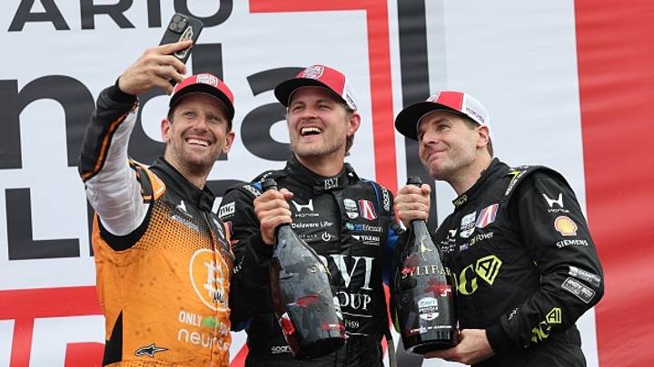 Romain Grosjean, Marcus Ericsson, Will Power, IndyCar
