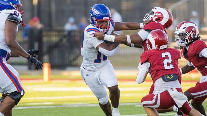 Bixby quarterback Isaiah "Q" Butcher accounted for 4 total touchdowns in the Spartans' season-opening win at Owasso on Aug. 28, 2026. Bixby quarterback Isaiah "Q" Butcher accounted for 4 total touchdowns in the Spartans' season-opening win at Owasso on Aug. 28, 2026.
