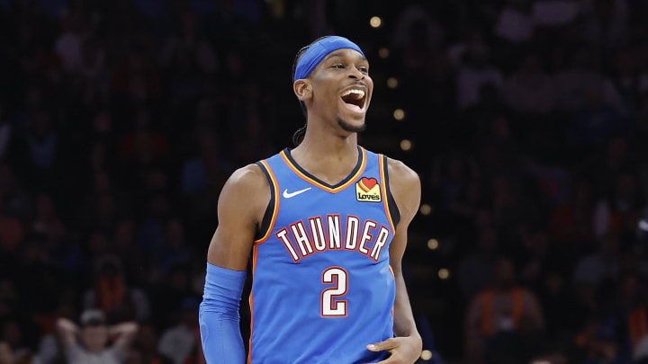 Mar 8, 2024; Oklahoma City, Oklahoma, USA; Oklahoma City Thunder guard Shai Gilgeous-Alexander (2)