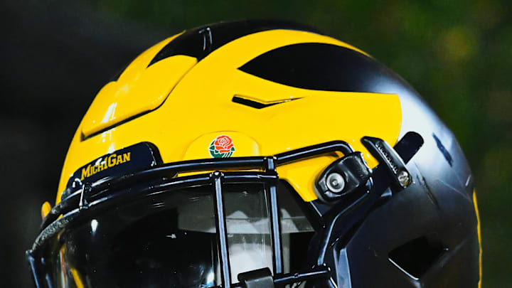 Michigan Football helmet at the Rose Bowl (2024)