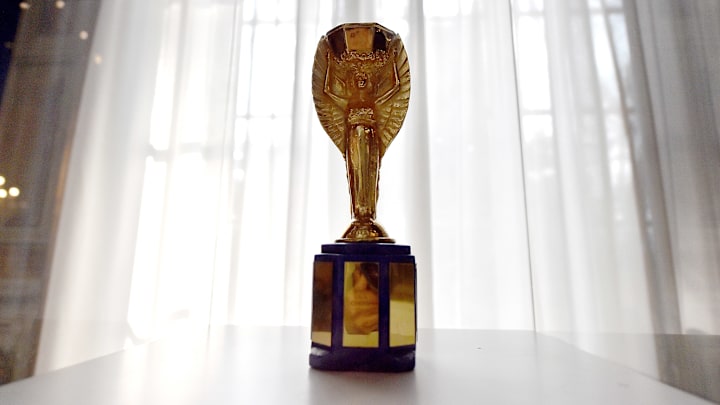 The Jules Rimet Trophy was the original prize for winning the World Cup.